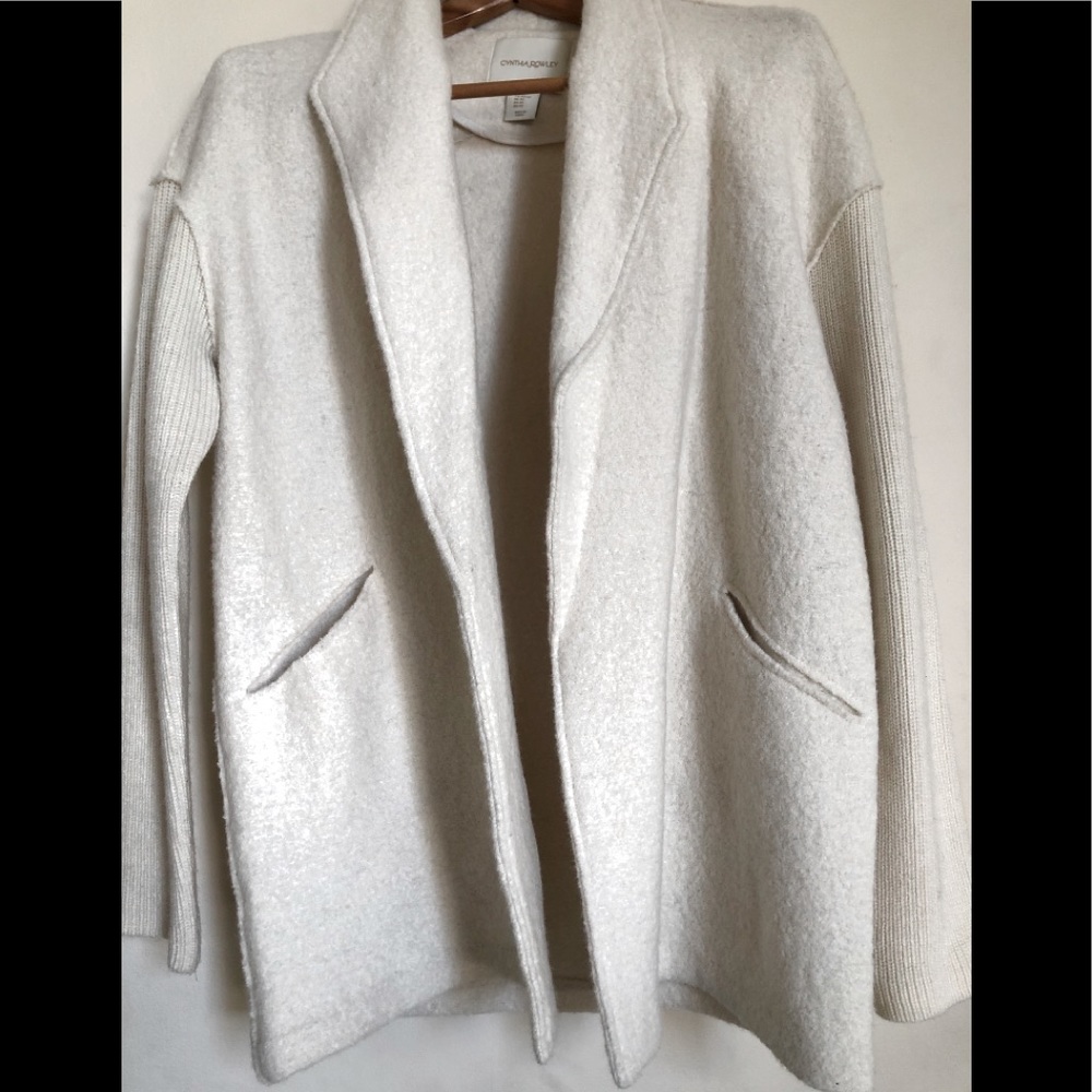 Cynthia Rowley cream jacket